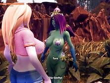 Breeders of Nephelym [hentai 3D Game] Ep. one a Plant Monster Lady Blowed my Enormous Cowgirl Boobies