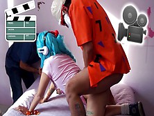 Behind The Scenes Of A Porn Scene,  Dragon Ball Porn Parody