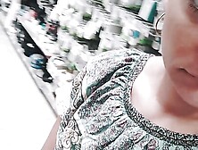 Horny Girl Masturbates In Store Before Fingering In Front Of Stranger