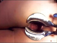 Webcam girl dildo and speculum in asshole by M. D. F