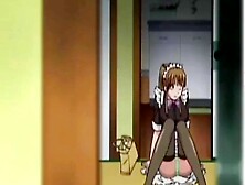 Watch this kinky anime maid get off to her boss's mind-blowing thought