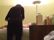 Wax and cum (she finishes him)
