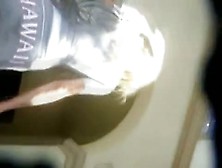 Hawaii skirt upskirt (fake) in this tumbling video