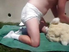 Diaper Puppy Humpin His Bunny