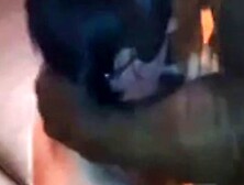 Blindfolded and collared wife used by two BBC