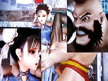 [60Fps] Chun-Li Vs.  Zangief