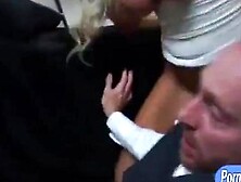 Massive tits blonde mature fucked rough by nasty man (Nina Elle)