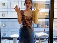 three TRANS GALS screw hawt Lesbo neighbour after getting CAUGHT Spying - Voyeur turns into gorgeous cute hung MTF Gal (OF promo