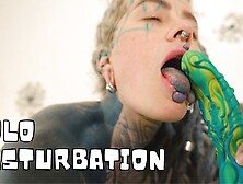 Heavily Inkd Teen Self Fucking Big Toy