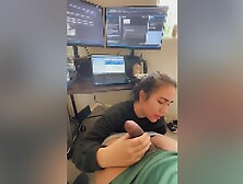 Best Blowjob Adorable Lebanese Sucking All Over My Big Black Cock.  She Needed A Jaw Break So Cute