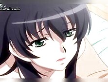 Attractive busty babe satisfies horny guy