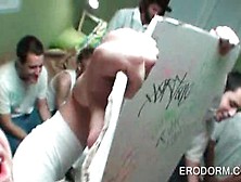 Gloryhole BJs and dick humping at college orgy