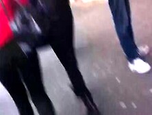 Great Ass In Black Leggings