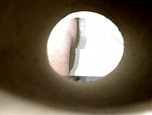 Very young girl spy and discover cock