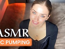 ASMR.  Gorgeous skinny blonde Fast and Aggressive Mic Pumping Your Penis and Make You SPUNK.  Lissa Piccola