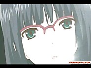 Two hentai coeds bondaged with muzzled hard poking and creampie