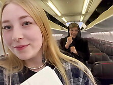Nailed a mysterious stranger in an airplane bathroom