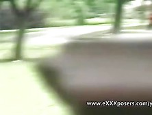 Nervous Amateur Mom Fingering Flashing In The Park. Mp4