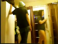 Emo girl with awesome ass rides cock and gets a facial