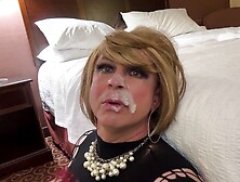 CdTina huge facial and cum eating