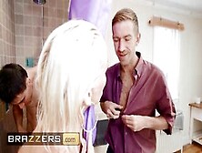 Brazzers - Busty Rebecca More Gets Fucked With Her Boyfriend And Her Husband In The Same House