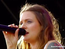 Tove lo shows off her great tits to the crowd