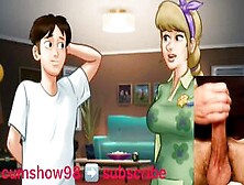 Mother Into Law Jerks Off Son Inside Law - Summertime Saga Porn Game