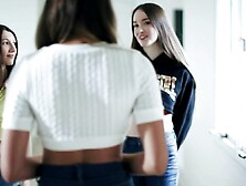 VIRGIN TABOO Pure 18 Maya Woulfe Betrays lover To Screwed Old Fem Dom Stepsister Gizelle Blanco