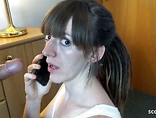 Amateur Cheating Fuck while calling her Boyfriend - German Teen Nicky-Foxx