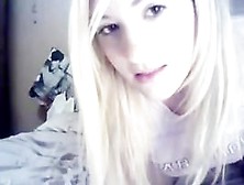 Captivating legal age teenager showing pink on webcam (18+)