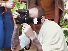 Photoshooting a porn model,  fete,  model