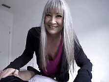 Small-tit granny Leilani Lei gets her shaved pussy drilled in POV