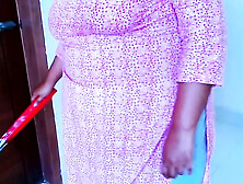 When Stepmom Sweeping Stepson's Room, He Give her Rough Fuck!