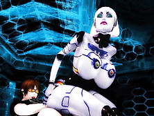 Порнушка робота и человека созданная с помощью компьютерной графики