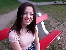 Close up video of girlfriend Gabriella Lati having her first anal