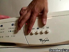 GRANDMA ALLIES - Hawt 3some for breasty blond granny and 2 servicemen