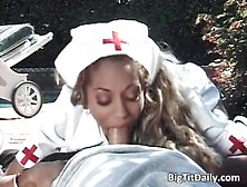 Awesome Outdoor Sex With Nurse