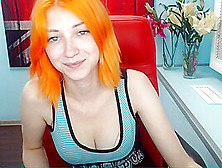 cute orange haired dutch teen cam play - 1 (18+)