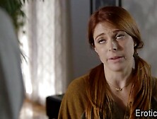 Big Titted redheaded cougar gets vagina eaten