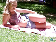 April Aniston In Teen Prepares For Anal With A Glass Butt Plug (18+)