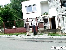 Lustful threeway with teen and old dude