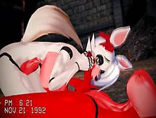 Double Futa - Five Nights At Freddy's Inspired - Mangle Gets Fucked By Foxy - Hentai