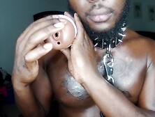 Toy Play Ebony Male Solo let Play with your Pussy Mr. C Role Play
