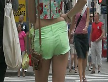 Teen In Neon Green