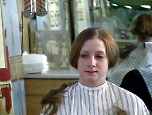 Swimming team girls shave their heads