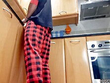 Kitchen Surprise: Screwing a Constricted Butt Toy with My Large Schlong - Groans and Cum Inside - Hotsportfitboy