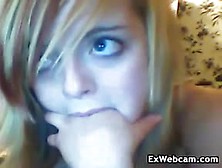 Blonde Cam Girl Fooling Around