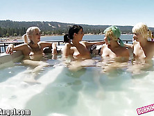 Burning Angel Punk Rock Lesbian Hot Tub Orgy