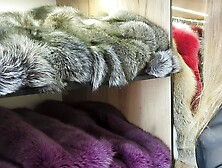 One video - 10 different outlooks! Choose your favourite fur coat! Dream fuck in fur coats!
