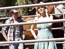 Dirty milfs Aaliyah and Nathan get kinky outdoors with a horny blonde